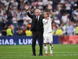 Dos ex Real Madrid se cruzaron en el Brasil - Croacia. Allí, Ancelotti bromeó con Modric: "¿No tenés un abuelo brasileño?"
