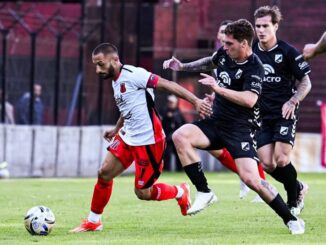 Fue 1 a 1 con goles de Ezequiel Aguirre y Maximiliano Ribero. Defensores de Belgrano y Central Norte empataron con sabor a poco