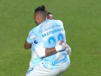 Martin Braithwaite le marcó a Riestra en la Sudamericana