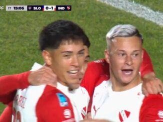 El Rojo marcó el 1 a 0 ante el Ciclón a los 15 del primer tiempo. Independiente toma ventaja ante San Lorenzo con gol de Abaldo