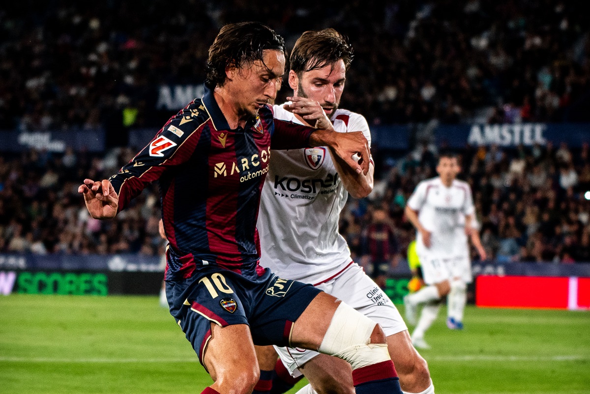 Levante aprovechó, le ganó a Osasuna y sueña con la permanencia