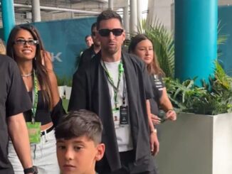 El campeón del mundo con Argentina fue junto al VIP de Mercedes. Lionel Messi fue a ver el Gran Premio de Formula 1 en Miami
