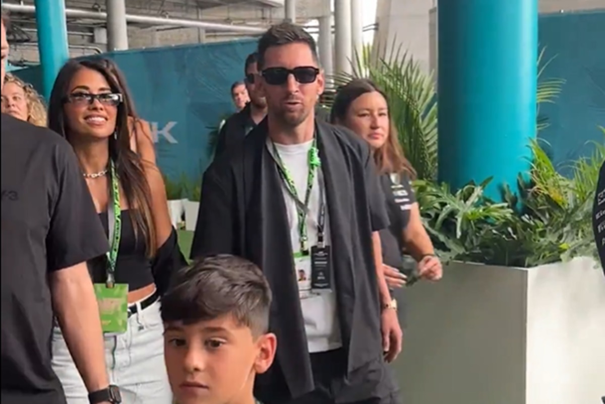 Lionel Messi fue a ver el Gran Premio de Formula 1 en Miami