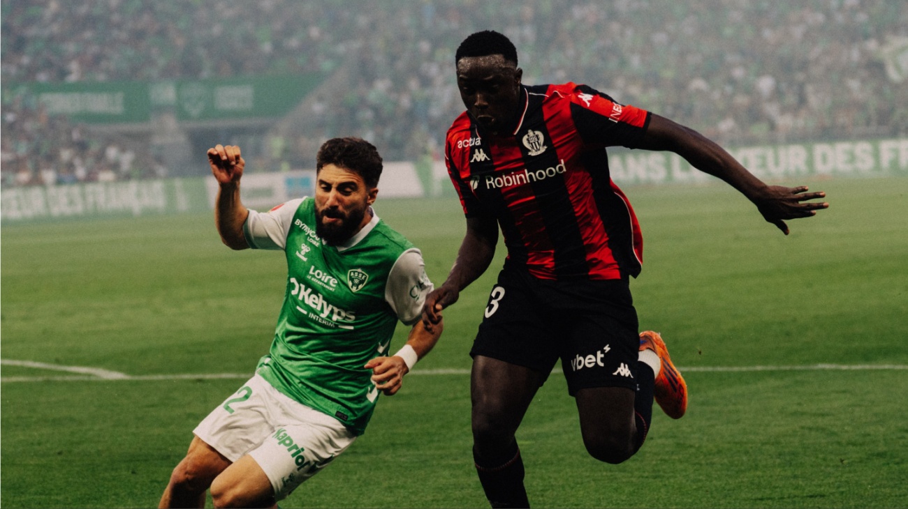 Niza y Saint-Étienne iniciaron con empate el playoff de ascenso/descenso en Francia