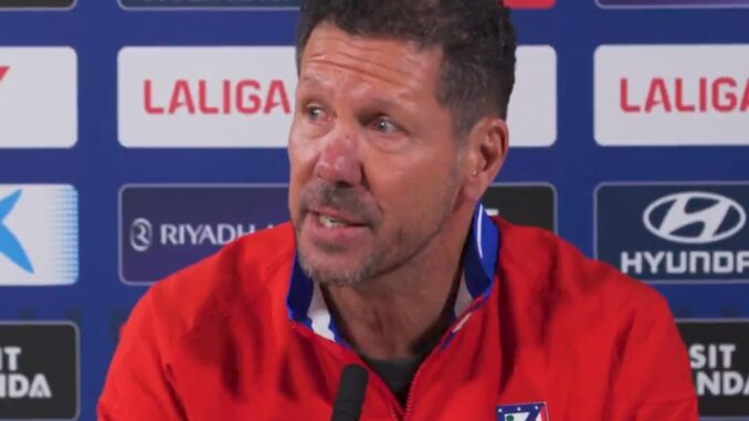 Diego Simeone confirmó su continuidad en el Atlético Madrid
