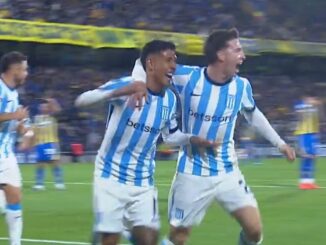 Golazo de Matías Zaracho para Racing en Arroyito