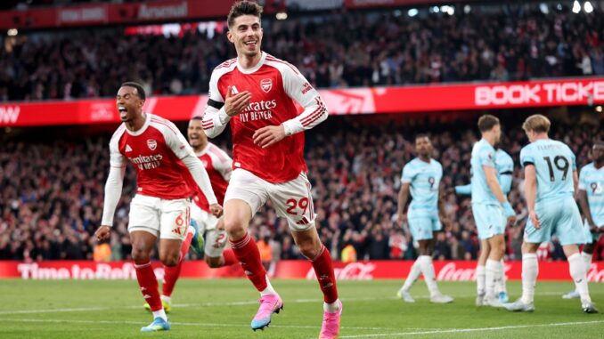 Fue 1 a 0 para los Gunners que quieren la Premier League. Arsenal le ganó a Burnley y puede ser campeón mañana mismo