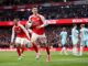 Fue 1 a 0 para los Gunners que quieren la Premier League. Arsenal le ganó a Burnley y puede ser campeón mañana mismo