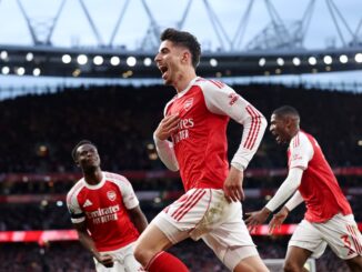 Los Gunners le ganan 1 a 0 a Burnley con un cabezazo del alemán. Havertz marcó para Arsenal un gol que puede valer una Premier League