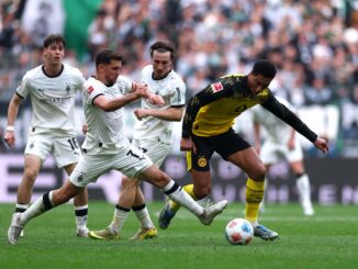 Los Potros ganaron 1 a 0 con un tanto de Haris Tabakovic. Así, Borussia Monchengladbach derrotó agónicamente a Borussia Dortmund