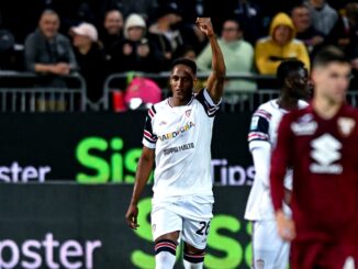 Gol de Yerry Mina para la salvación de Cagliari