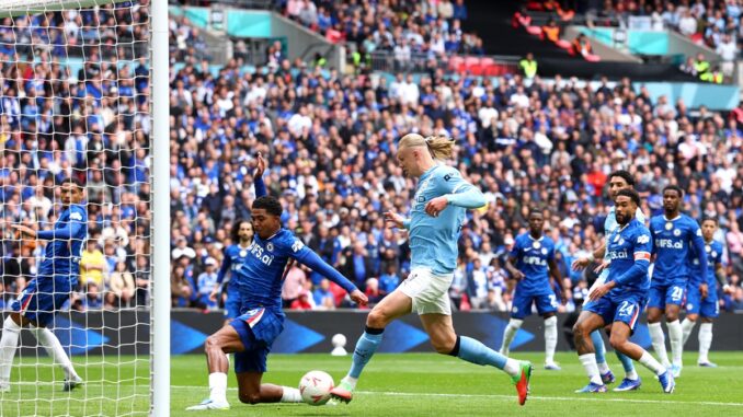 Haaland sigue sin poder marcar en finales con el City