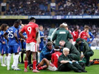 Robert Sánchez y Morgan Gibbs-White debieron ser reemplazados tras otro choque de cabezas y lesión en Chelsea - Nottingham Forest