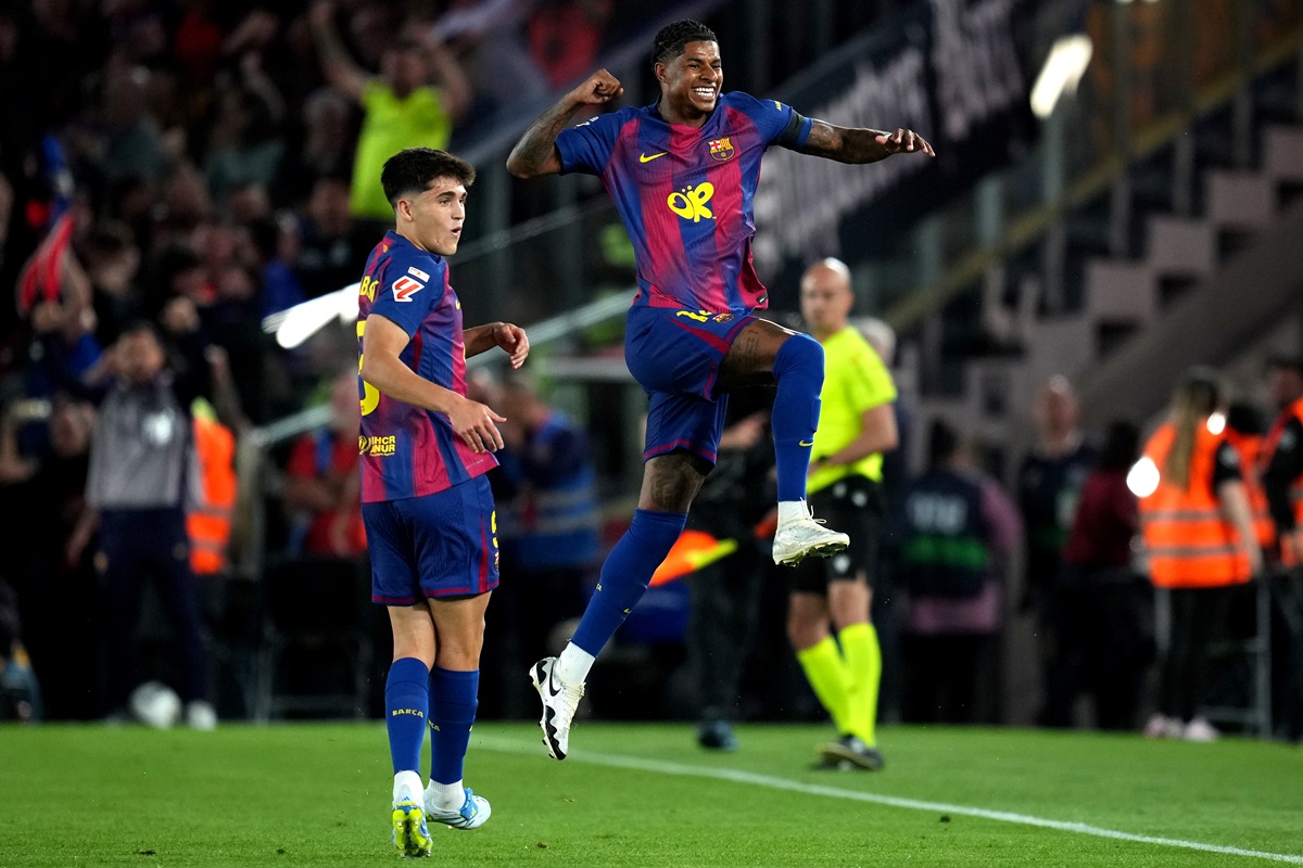 Marcus Rashford anotó un gol que puede valer La Liga para Barcelona