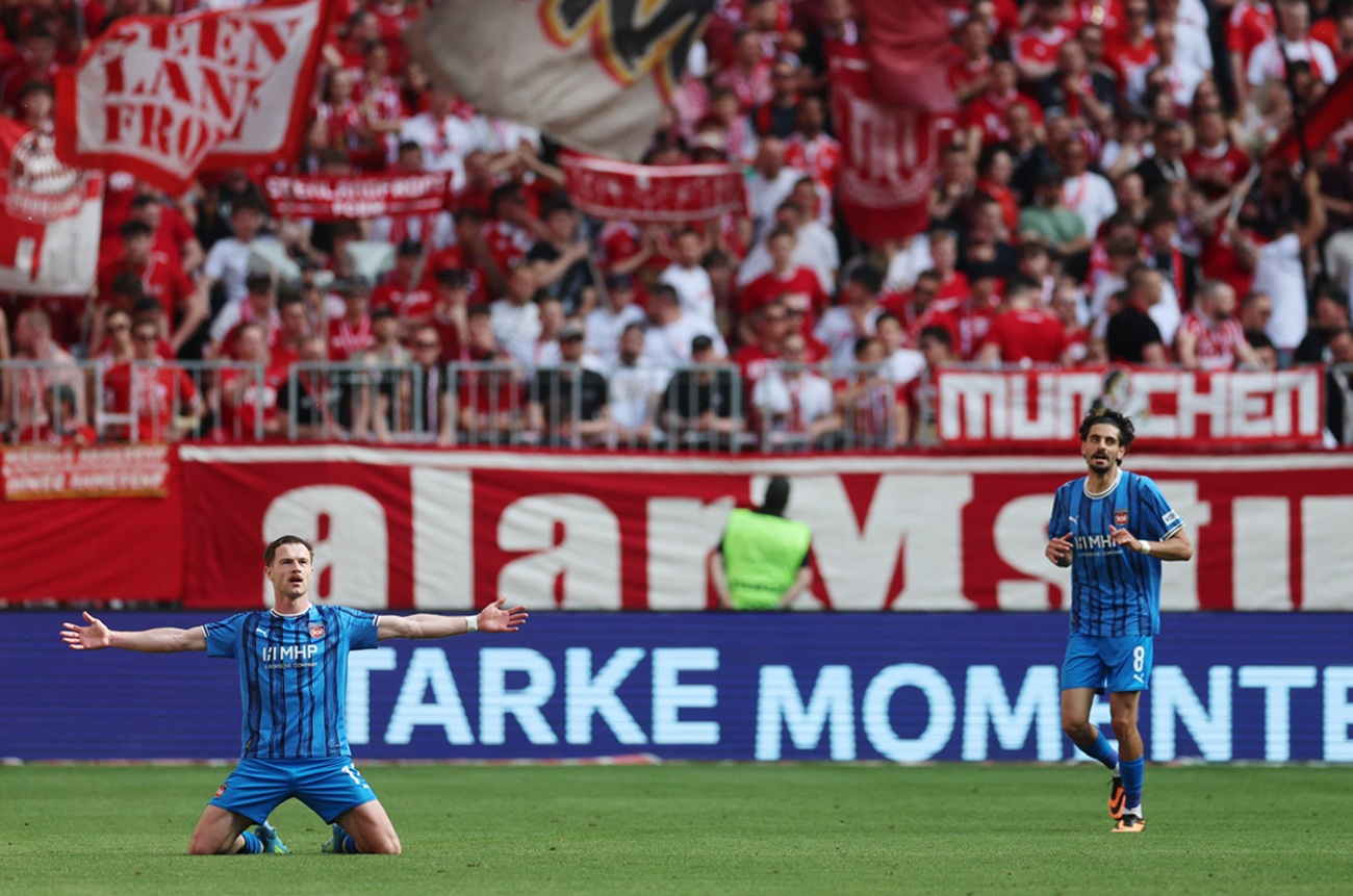 Heidenheim, colista, acarició la épica pero Bayern, campeón, lo empató en el minuto 100