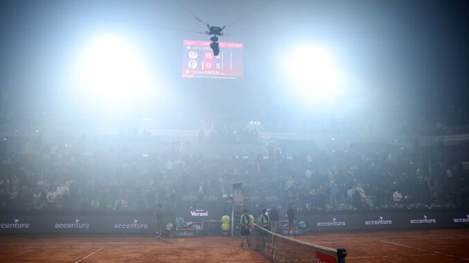 El Masters de Roma padeció los festejos de Inter campeón