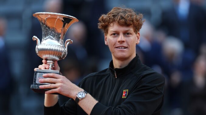 Sinner ganó los nueve Masters 1000 con su título en Roma