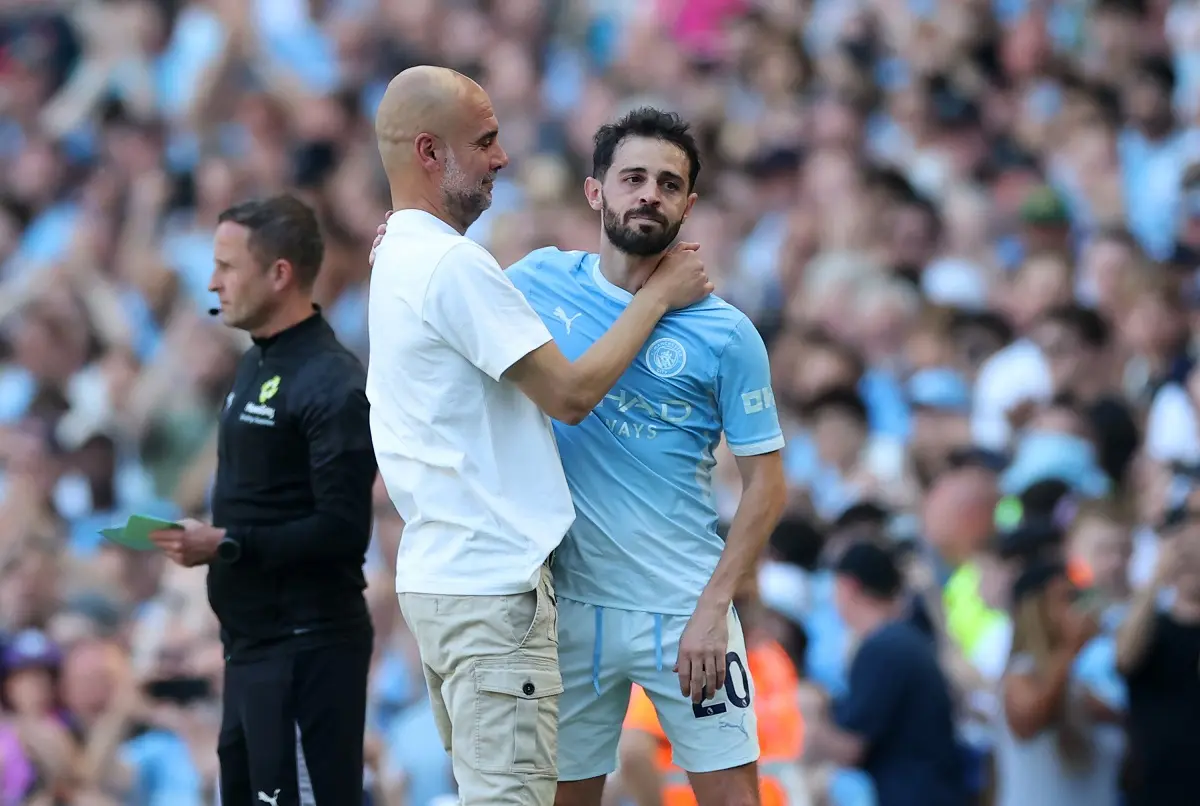 Bernardo Silva salió a pura lágrima en su último juego en el City y recibió ovación de propios y extraños