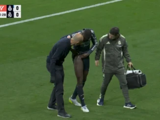 Alarma en Francia y Real Madrid: Ferland Mendy se lesionó en una corrida y salió a los 14 minutos