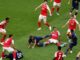 Arsenal lidera al descanso en la final de Champions
