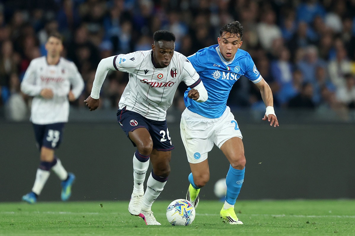 Gran 3 a 2 de Bologna sobre Napoli por Serie A