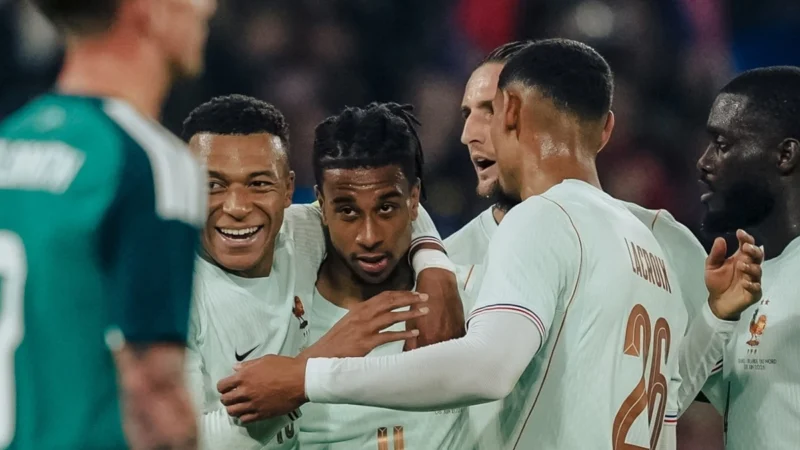 Francia le ganó a Irlanda del Norte con un hat-trick de Olise