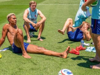 La temperatura esta mañana fue más que agobiante en Carolina del Norte. Noruega sufrió el calor en Estados Unidos y paró el entrenamiento