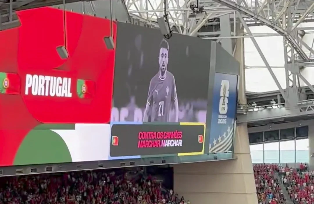 Diogo Jota tuvo un emotivo homenaje en el himno de Portugal