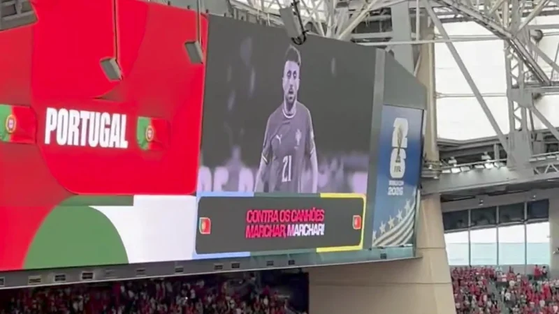 Diogo Jota tuvo un emotivo homenaje en el himno de Portugal