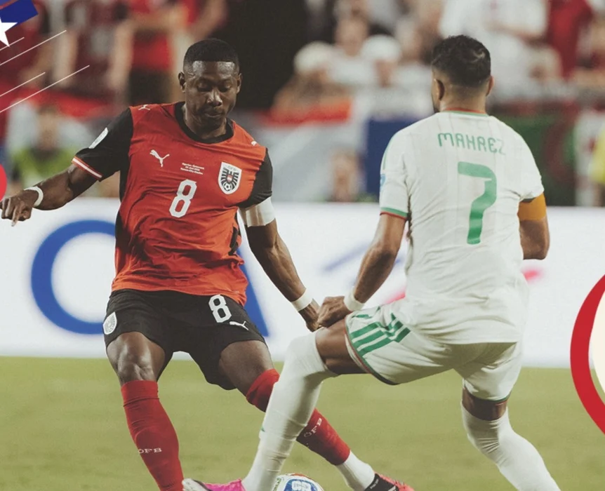 Un partido lleno de goles: Argelia y Austria otra vez empatados