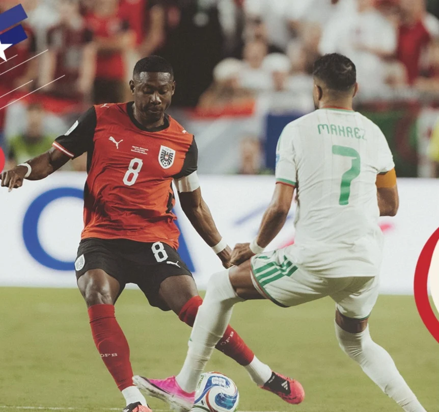 Un partido lleno de goles: Argelia y Austria otra vez empatados
