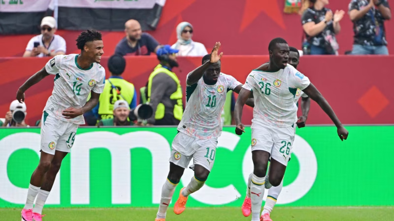 Senegal registró la mayor goleada de un africano en la historia de los mundiales