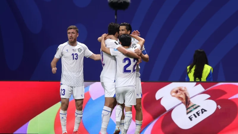 Uzbekistán le gana a Congo y lo celebra por ahora Irán