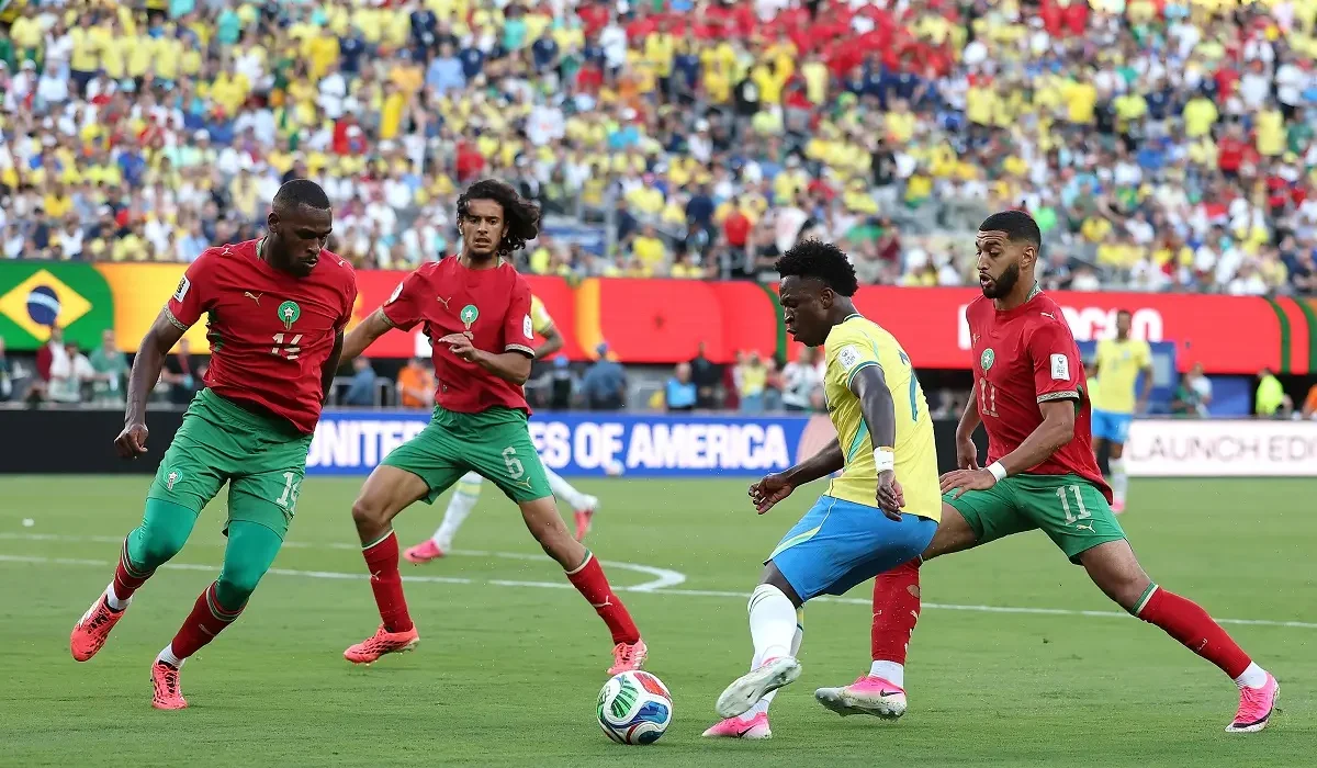 Brasil y Marruecos empataron 1-1 en un intenso y parejo partido en Nueva Jersey