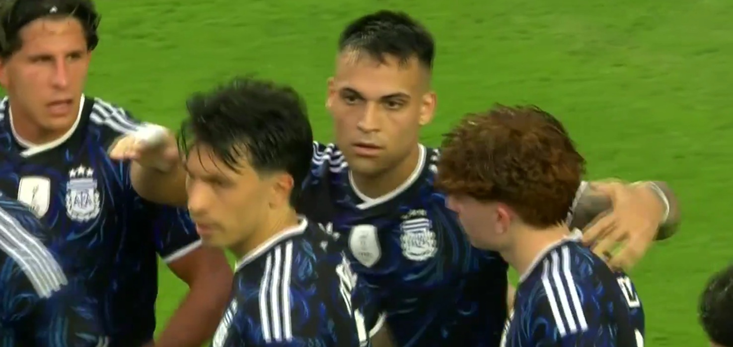 Otro gol de Lautaro con la Selección Argentina