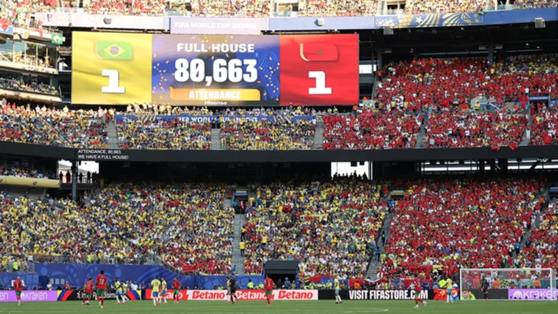 Brasil vs Marruecos con lleno total: full house en el MetLife Stadium