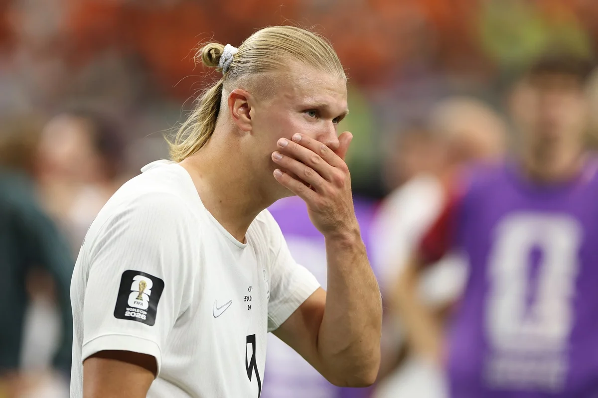 Haaland llegó a los 60 goles en 53 partidos con Noruega