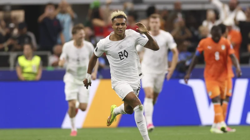 Golazo de Antonio Nusa para poner al frente a Noruega ante Costa de Marfil