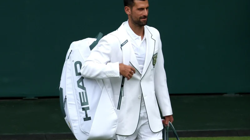Djokovic sorprendió en Wimbledon con su tremendo outfit