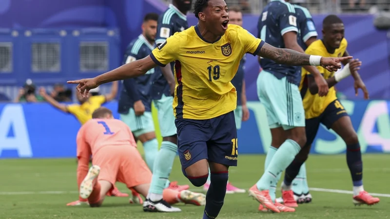 Gonzalo Plata pone al frente a Ecuador ante Alemania
