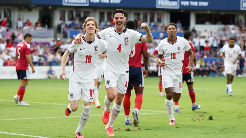 Inglaterra le hizo precio e igual goleó a Costa Rica