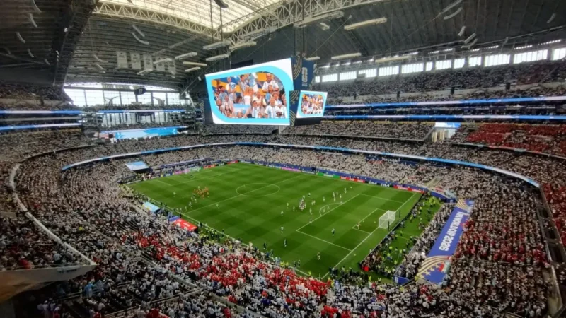 Argentina copó el AT&T Stadium de Dallas con más de 80 mil hinchas ante Austria