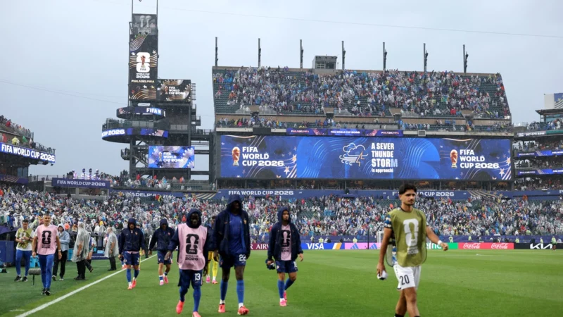 Francia e Irak fue suspendido por mal tiempo en Philadelphia