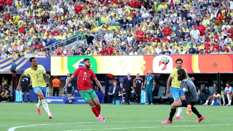 Marruecos sorprende a Brasil con un golazo de Ismael Saibari