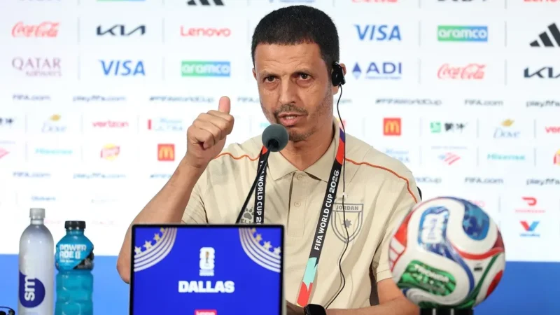 Jamal Sellami, DT de Jordania: «Argentina es de los más fuertes y somos los únicos que le marcamos un gol»