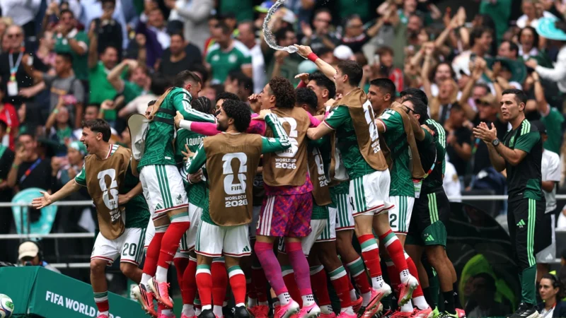 Sonó Cielito Lindo después del gol de México ante Sudáfrica