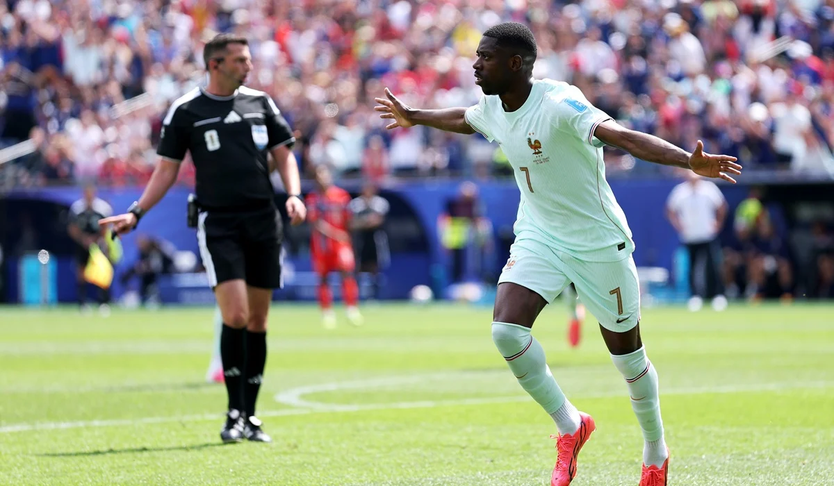 Dembélé adelantó a Francia ante Noruega con su segundo gol en la Copa del Mundo
