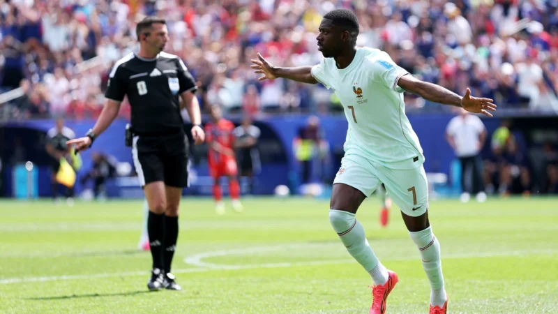 Dembélé adelantó a Francia ante Noruega con su segundo gol en la Copa del Mundo