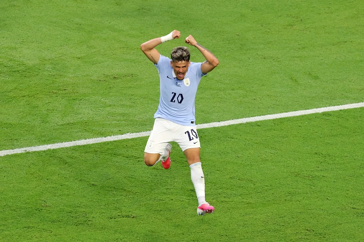Maxi Araújo volvió al gol para empatar el Uruguay vs Arabia Saudita en Miami