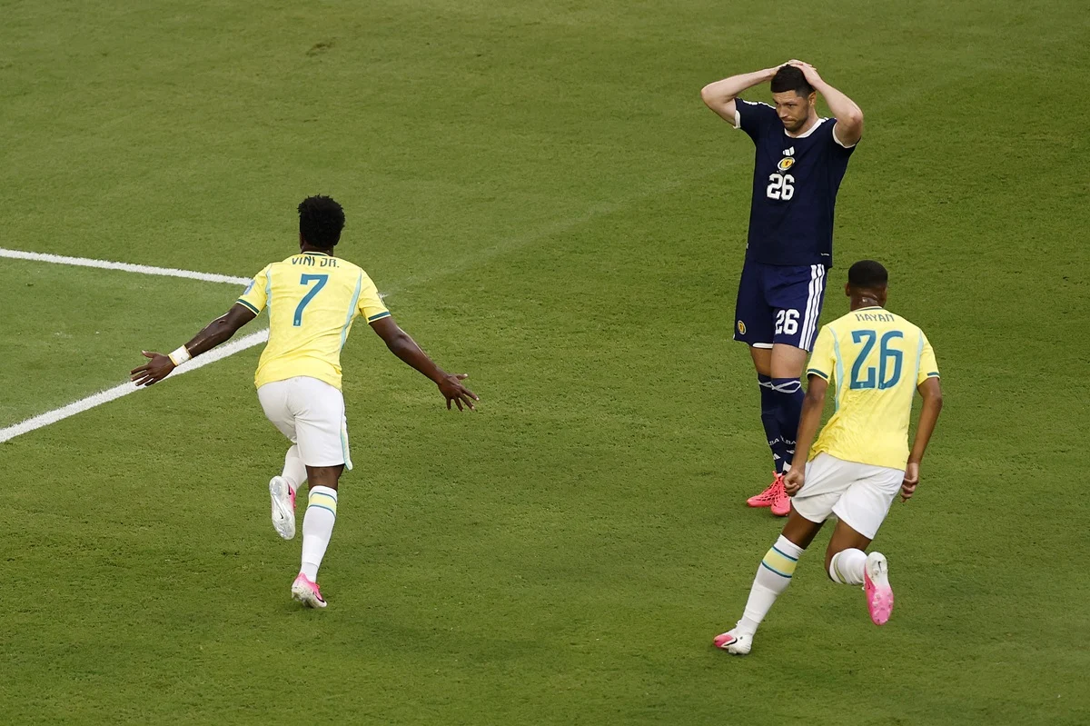 Vinicius convirtió ante Escocia y anotó al menos un gol en los tres partidos de Brasil por el Mundial 2026